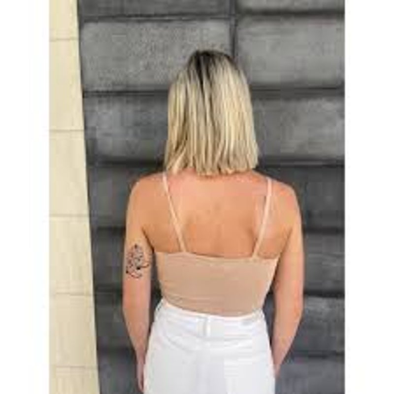 Boob-Eez The Kyla Cropped Double L:Ayer Cami Light Nude Nd /Xl Nwt Cleangirl — image 2 of 7
